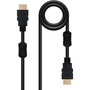 Nanocable Cable HDMI v1.4 de 3m con Ferrita, Negro
